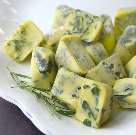Freeze and Preserve Fresh Herbs in Olive Oil