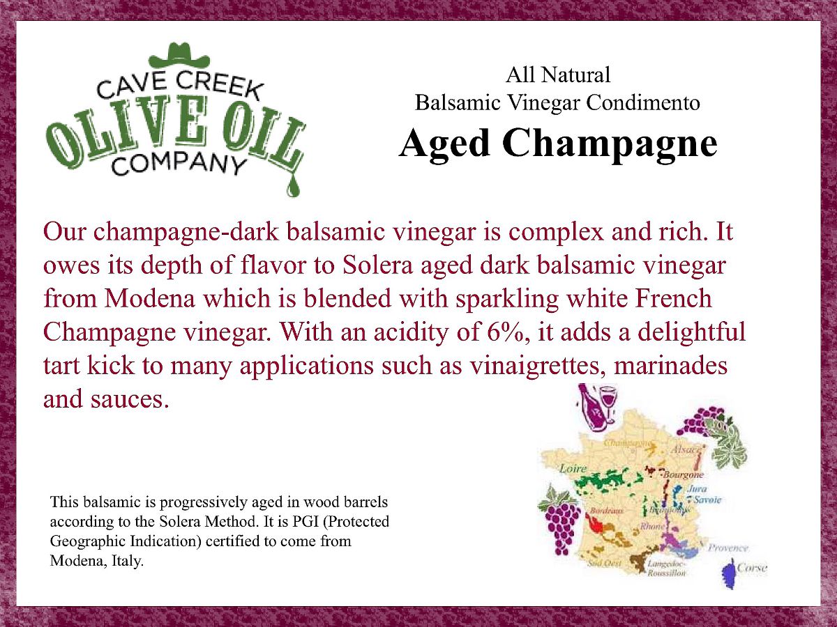 Aged Champagne Dark Balsamic Condimento