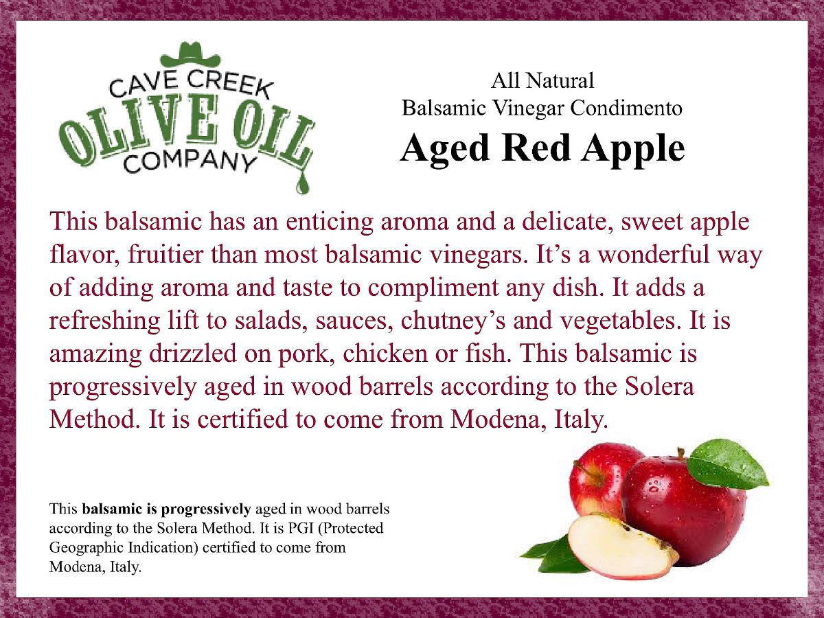 Aged Red Apple Dark Balsamic Condimento