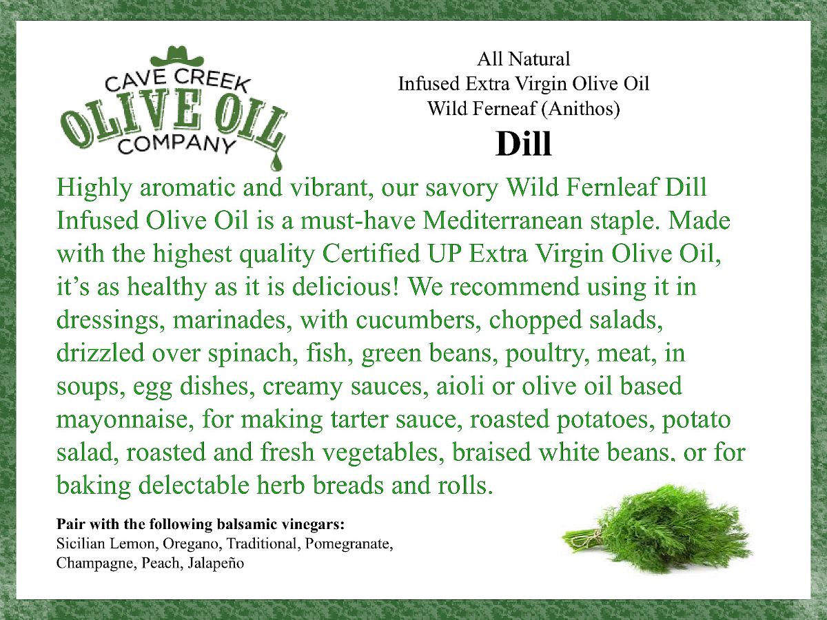 Wild Anithos Dill Infused Olive Oil