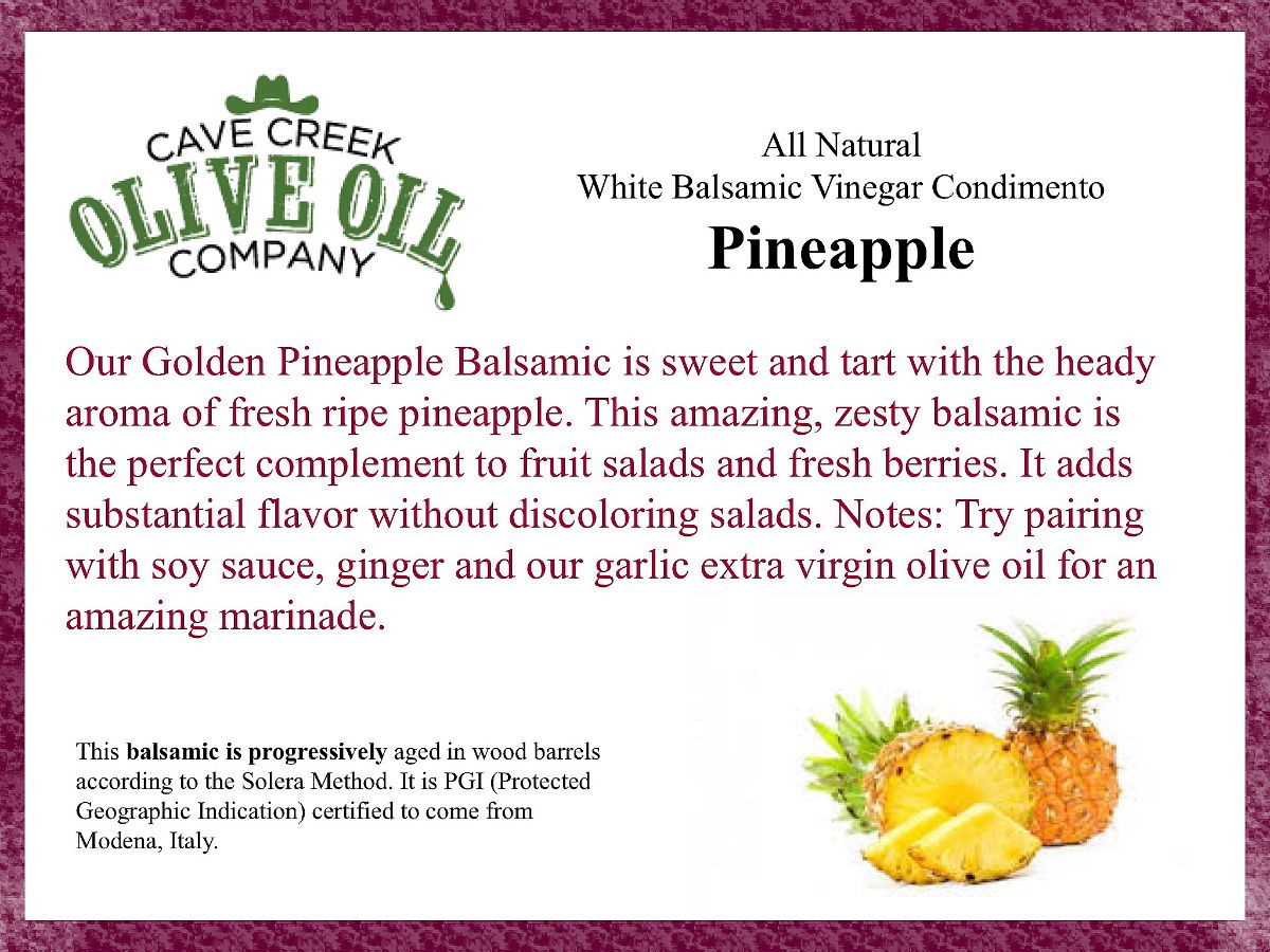 Pineapple White Balsamic Condimento