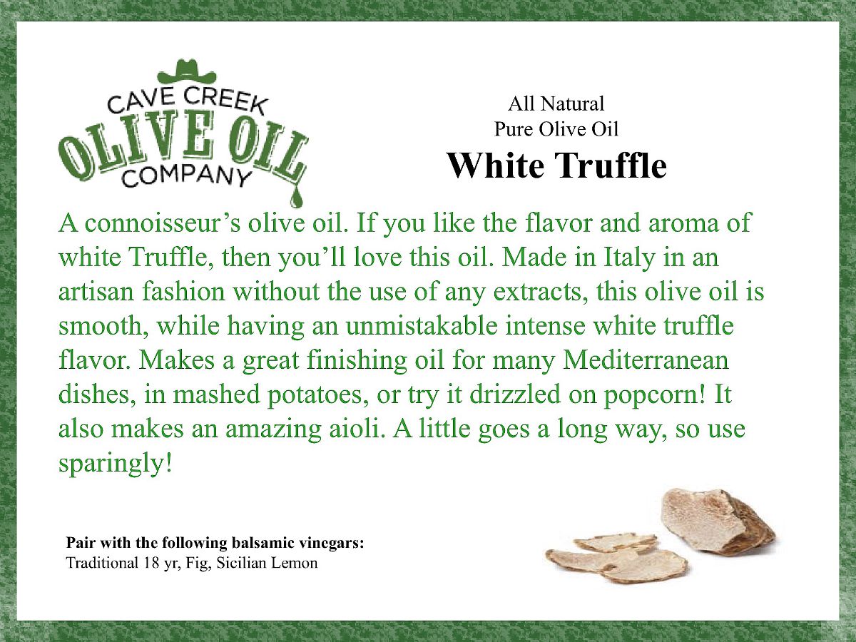 All Natural White Truffle Pure Olive Oil