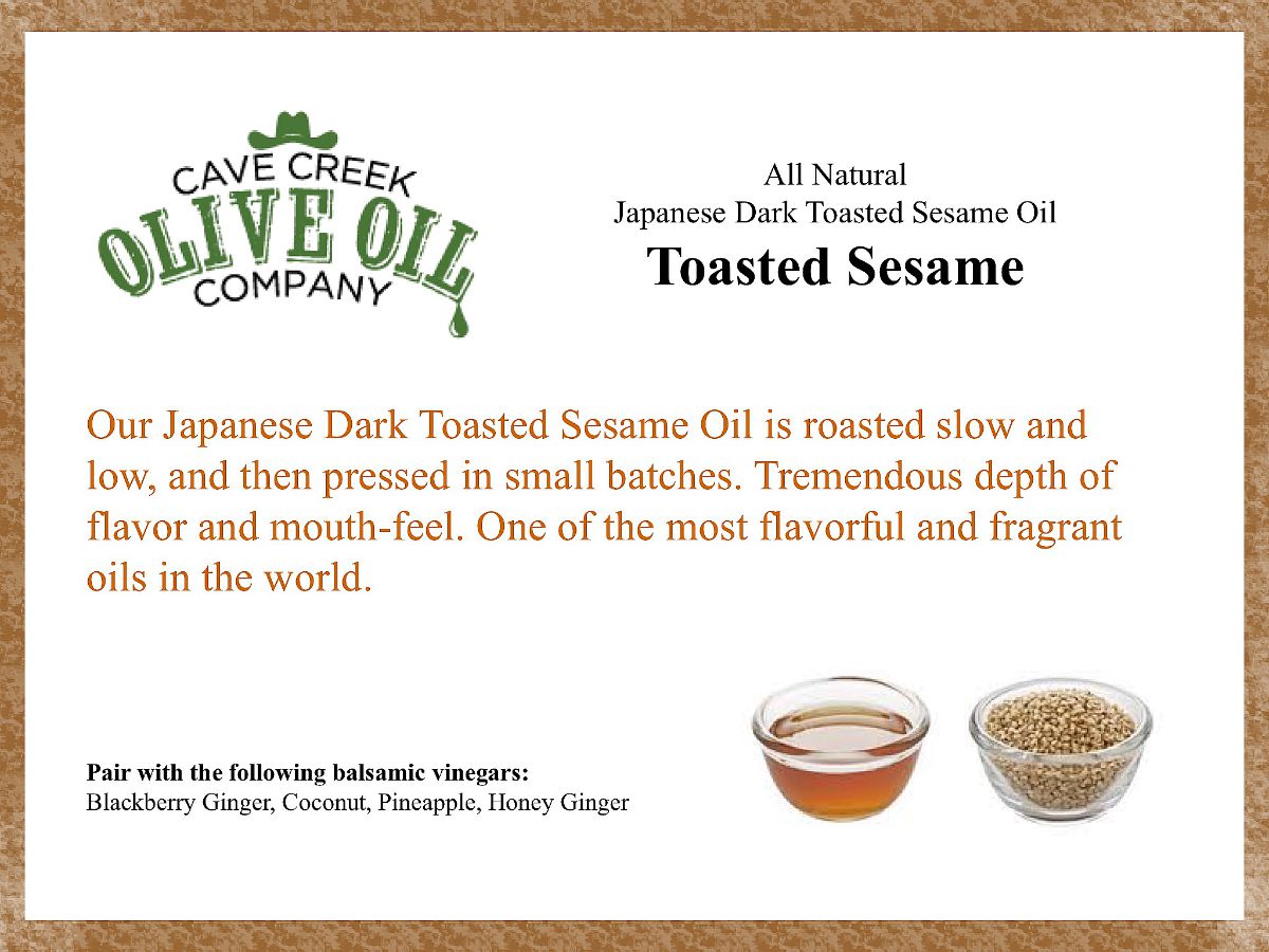 Dark Toasted Sesame Oil
