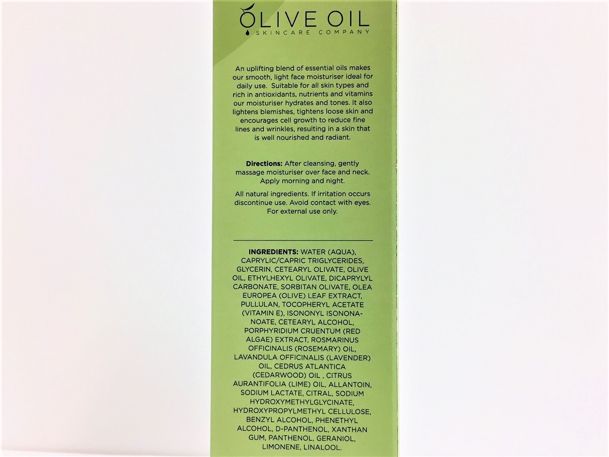 Olive Oil Face Moisturizer - Serenity