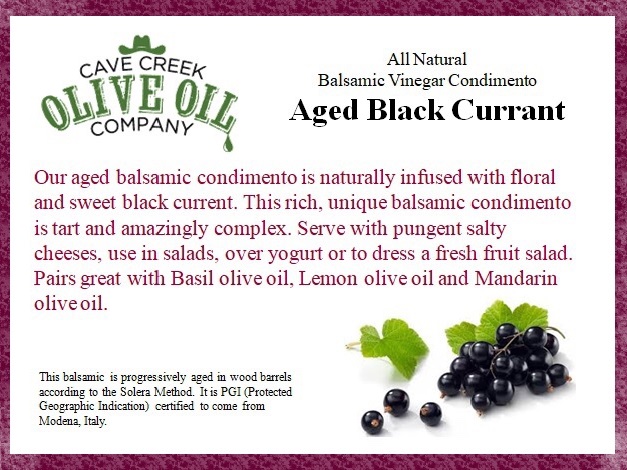 Aged Black Currant Dark Balsamic Condimento