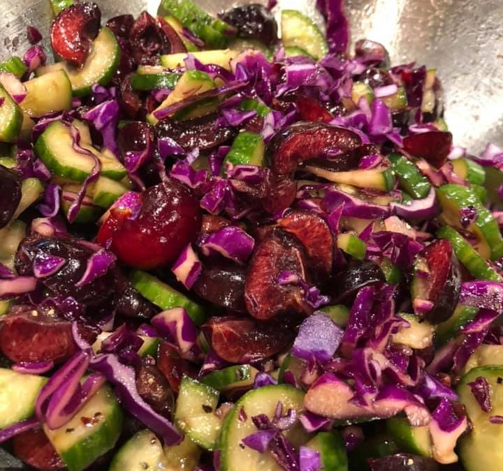 Cucumber Cherry Salad