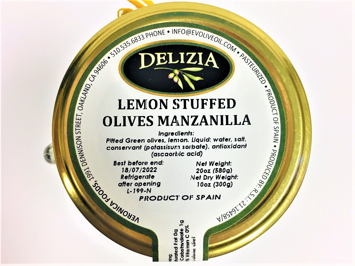 Delizia - Lemon Stuffed Olives Manzanilla