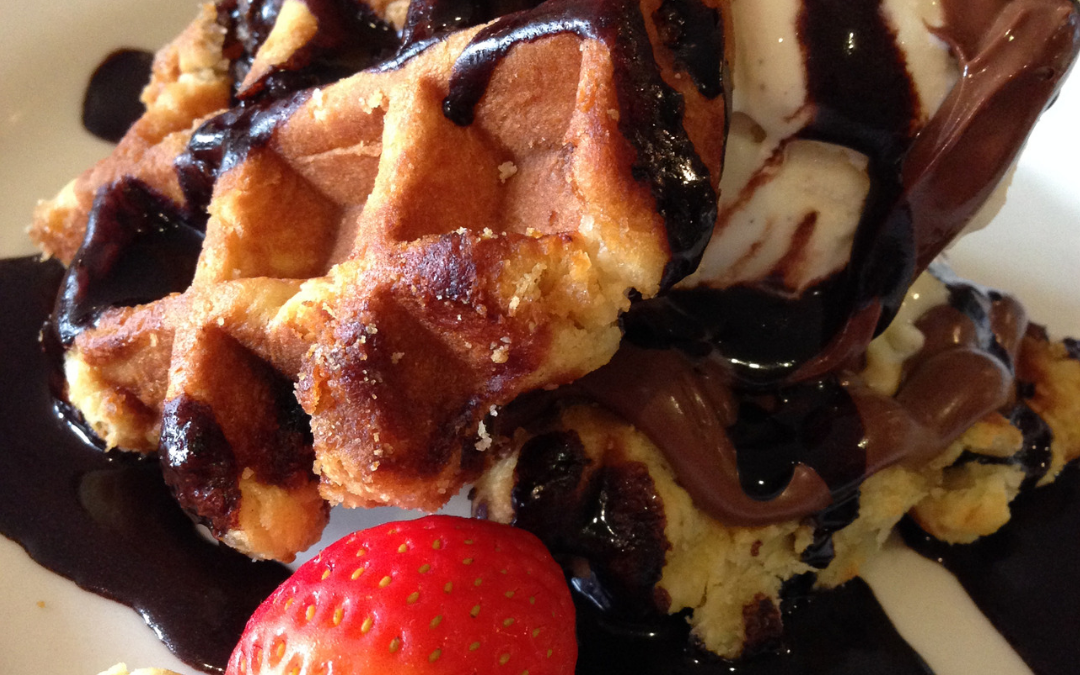 Chocolate Blood Orange Waffles