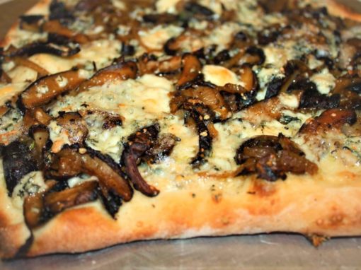 Mushroom Flat Bread Pizza