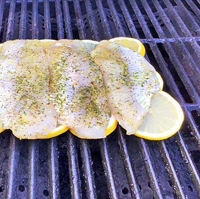 Grilled Lemon Plank Fish
