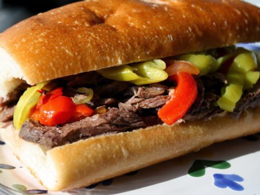 Tuscan Herb Olive Oil Rubbed Roasted Italian Beef Sandwiches